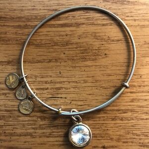 Alex & Ani Silver Charm Bangle Bracelet